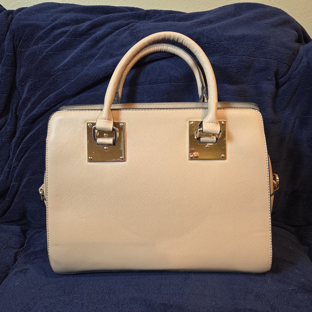 Classic Tan Top-Handle Satchel